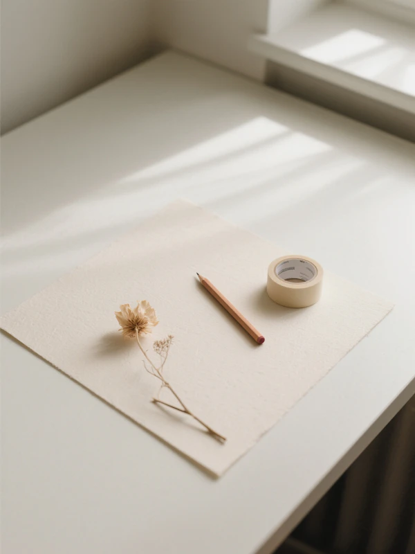 Minimalist Desk Scene