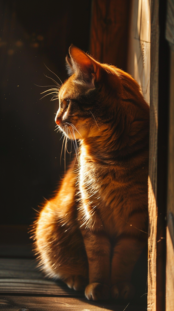 Ginger Cat in Sunlight