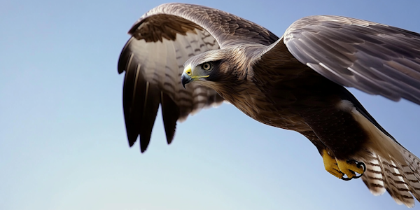 Majestic Bird of Prey in Flight