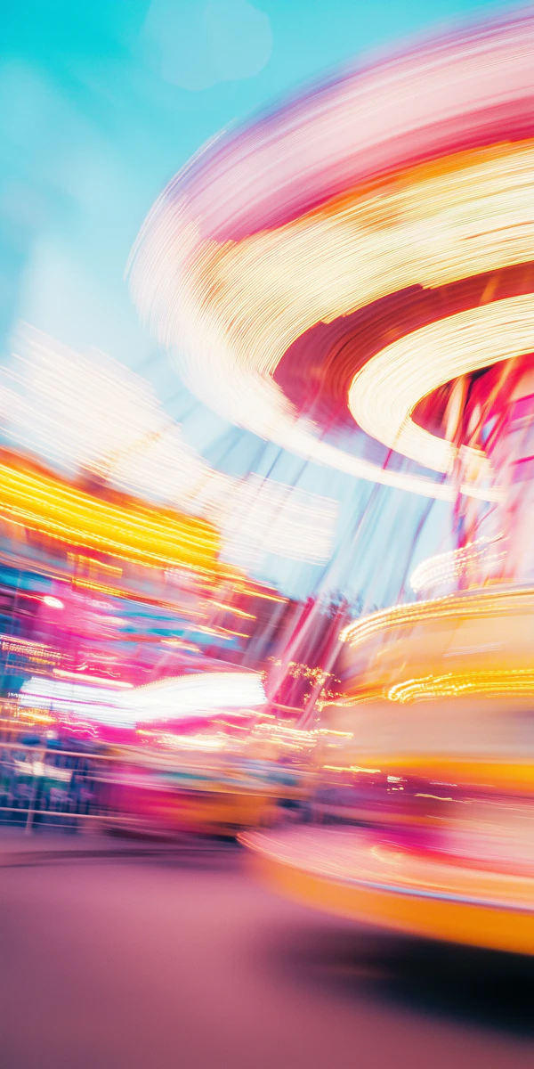 Vibrant Carousel in Motion