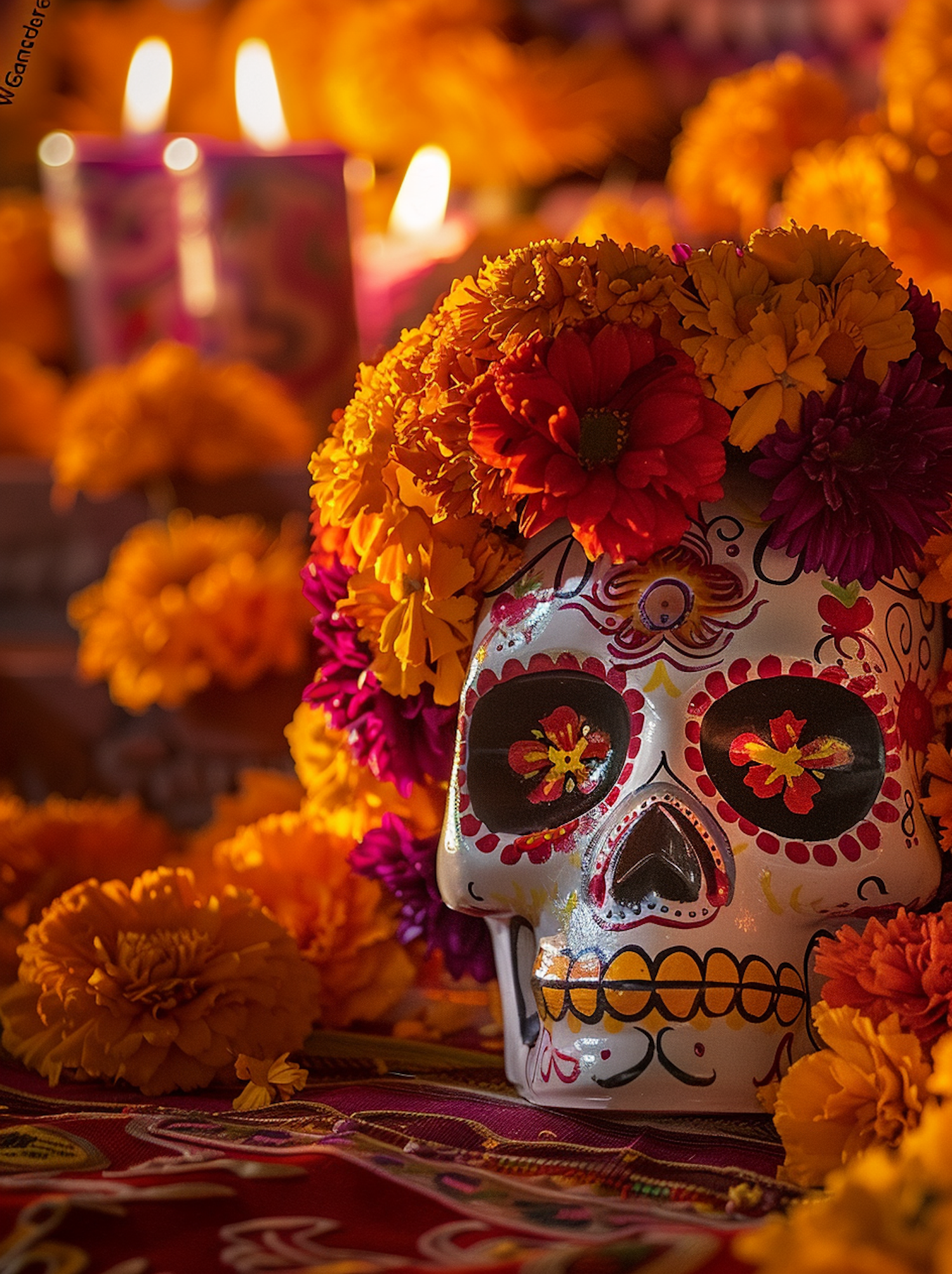 Day of the Dead Celebration Skull