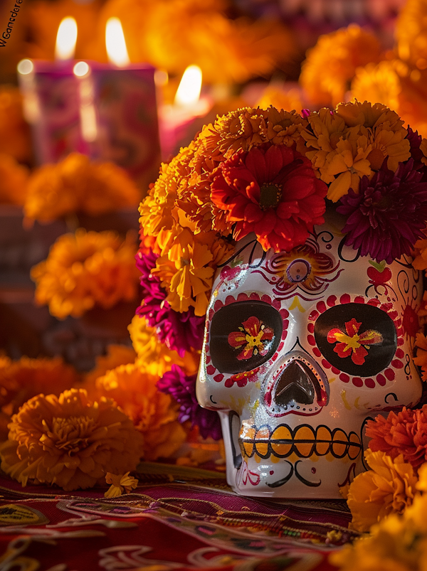 Day of the Dead Celebration Skull