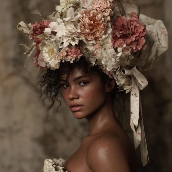 Floral Headdress Portrait