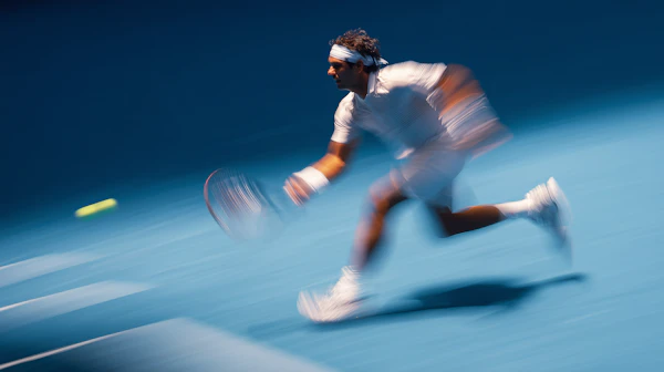 Tennis Action Shot