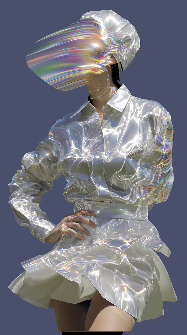 Futuristic Iridescent Art