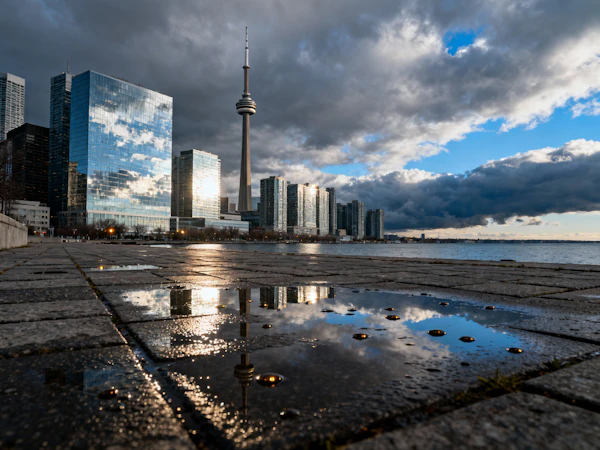 Urban Waterfront Scene