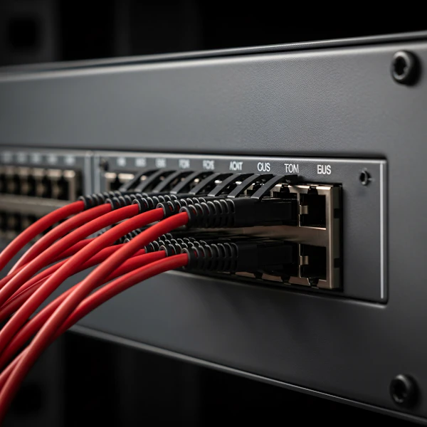 Network Switch Close-Up