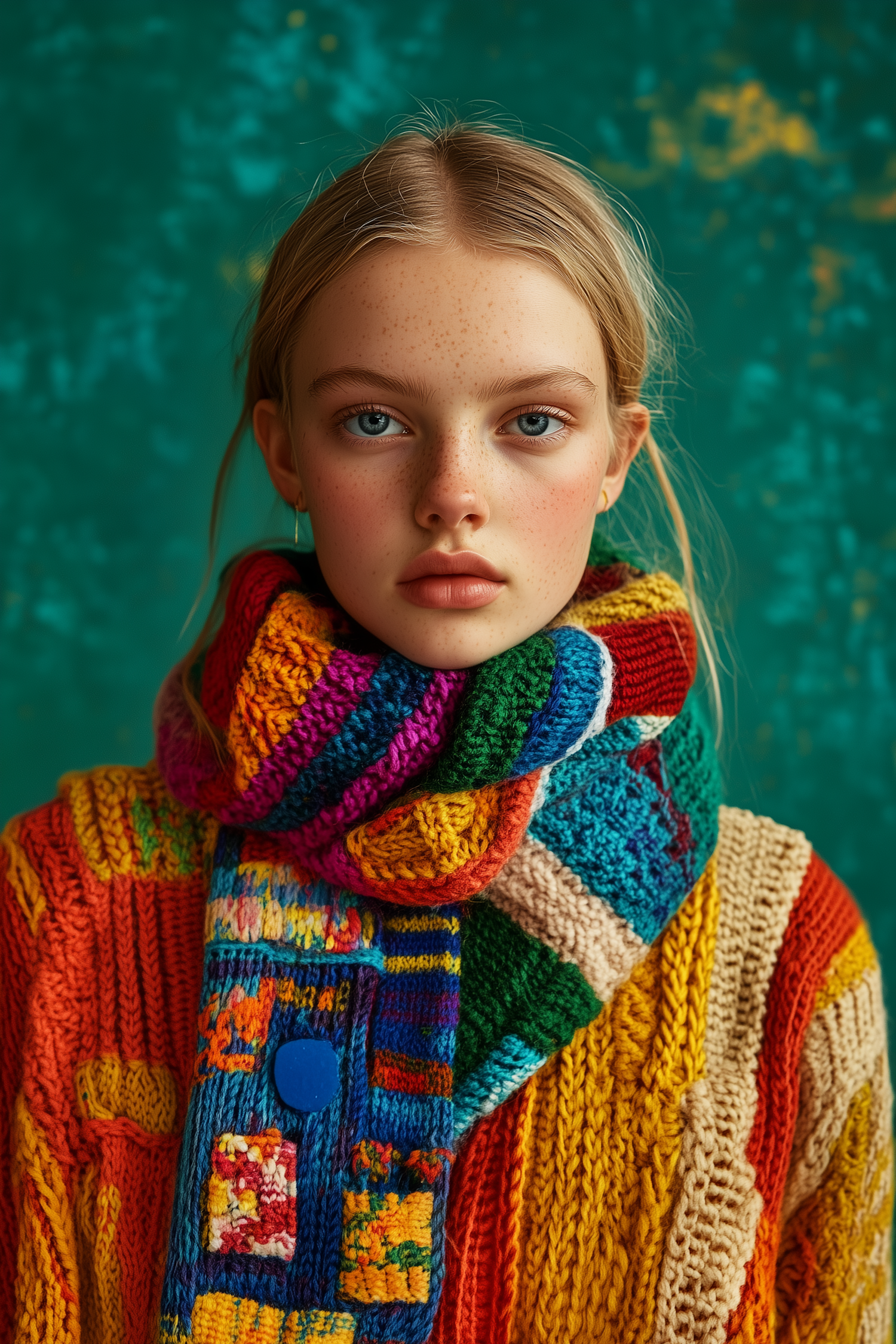 Colorful Knitwear Portrait