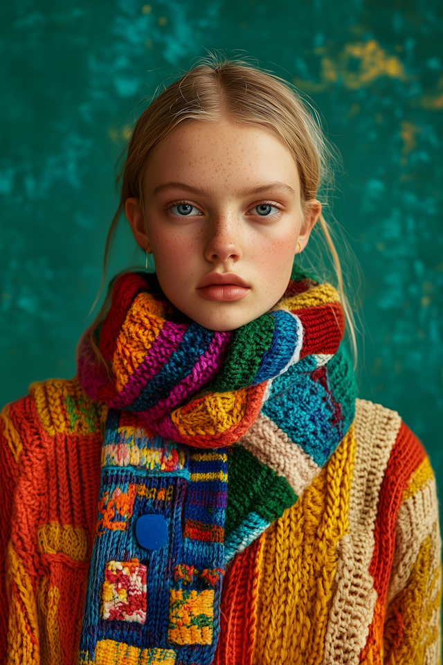 Colorful Knitwear Portrait