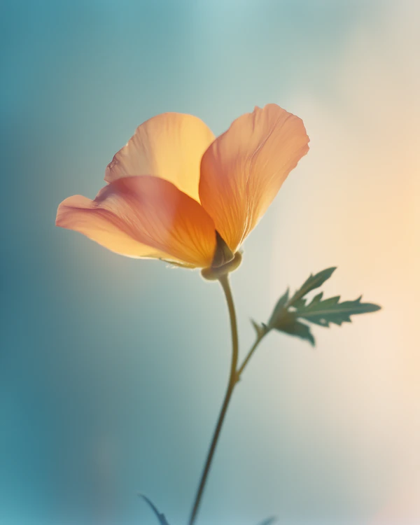 Delicate Flower in Ethereal Light