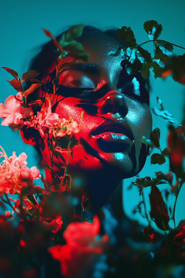Surreal Floral Portrait