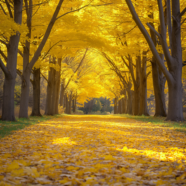 Autumnal Forest Pathway