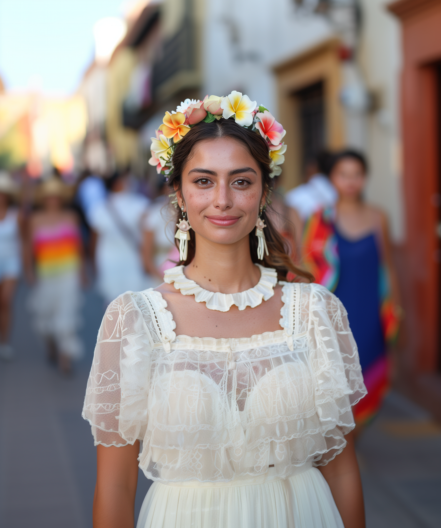 Woman in Traditional Festival Attire