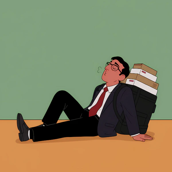 Exhausted Businessman