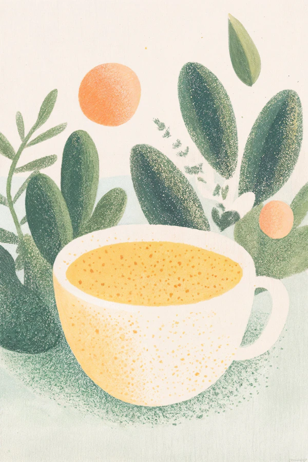 Tranquil Cup Illustration