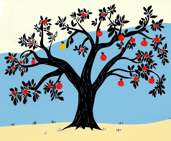 Whimsical Tree Illustration