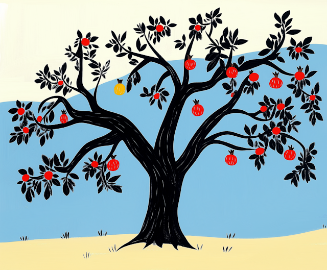 Whimsical Tree Illustration