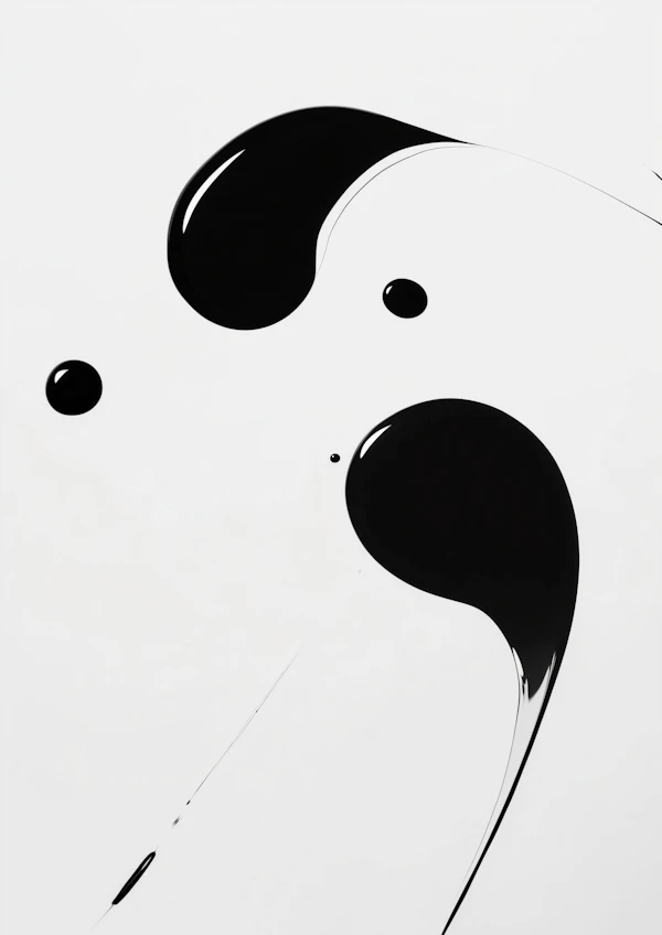 Abstract Ink Droplets
