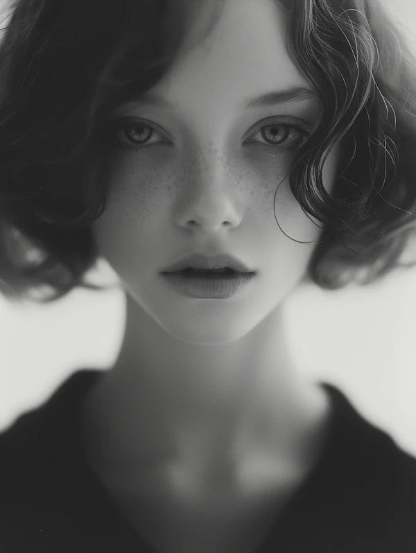 Monochrome Introspective Portrait