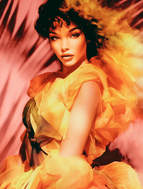 Fiery Portrait Art