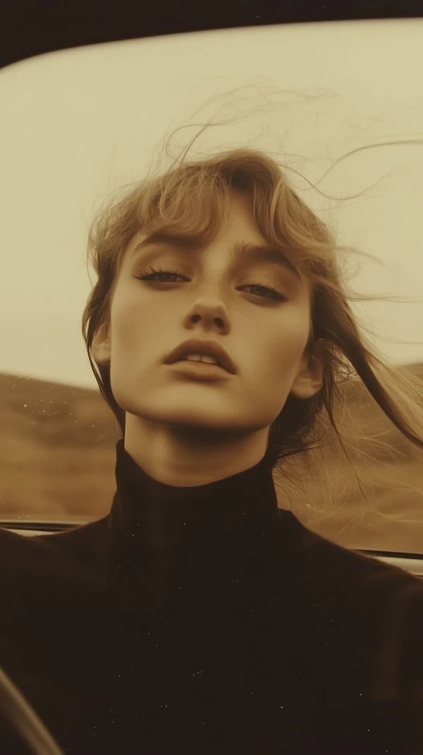 Sepia Portrait Woman