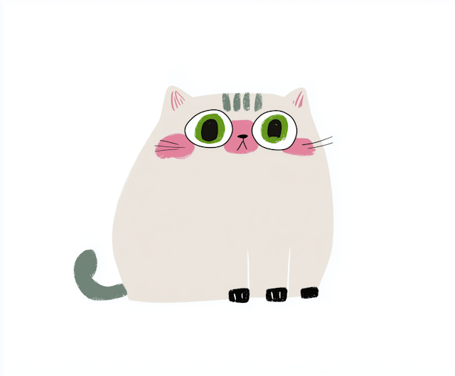 Stylized Cartoon Cat