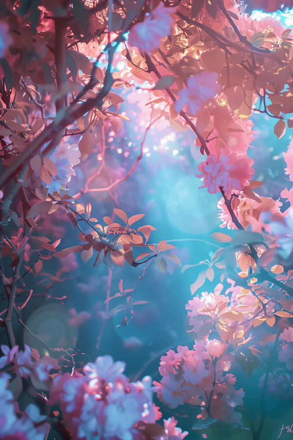 Dreamy Floral Scene