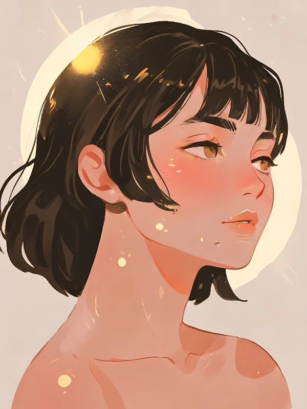 Stylized Portrait of a Young Person