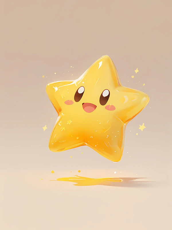 Cheerful Cartoon Star
