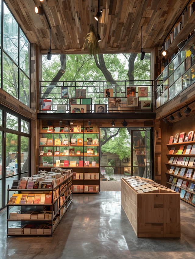 Modern Bookstore Interior Design