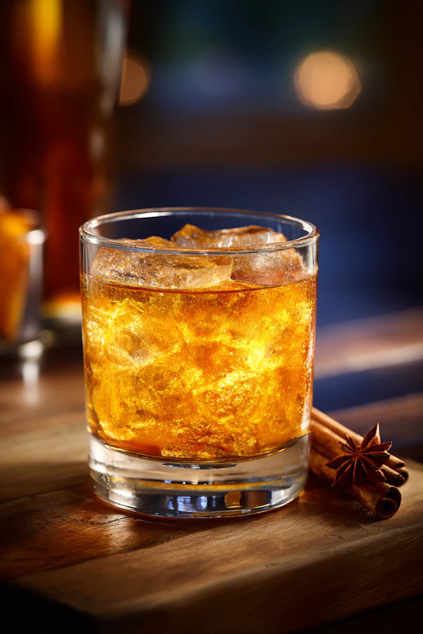 Amber Beverage Elegance