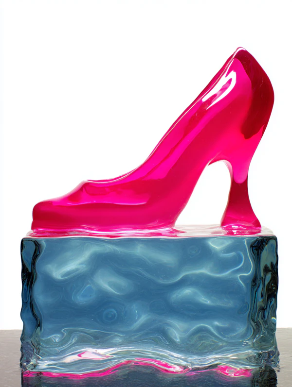 Pink Shoe Sculpture