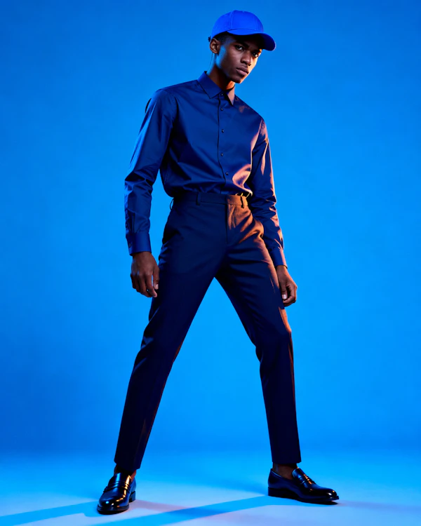 Stylish Blue Attire