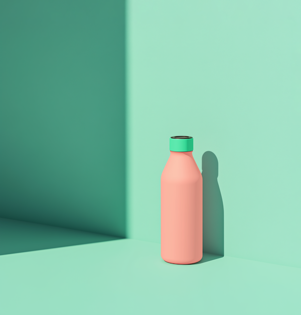 Minimalist Pink Bottle