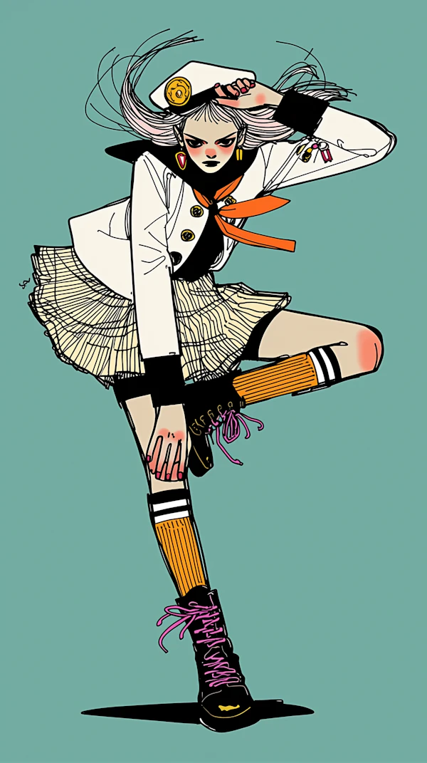 Dynamic Fashion Pose