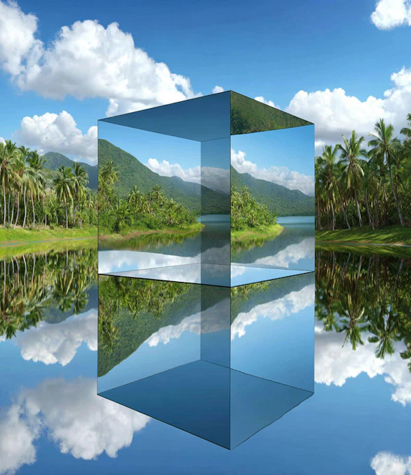 Reflective Cube in Tropics