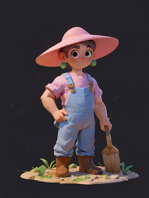 3D Cheerful Character