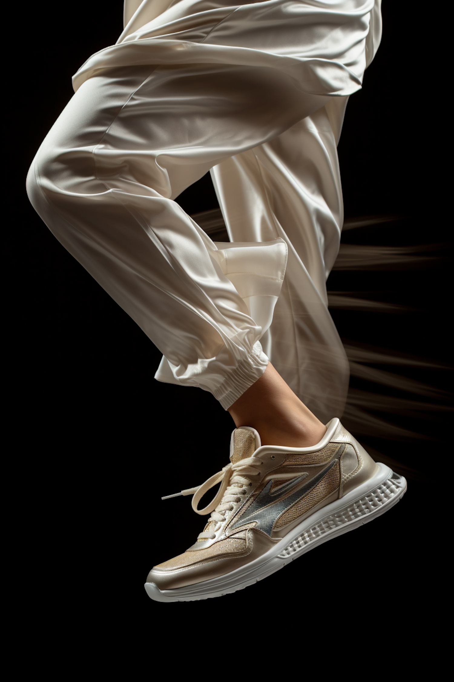 Gilded Stride - Fashion Sneaker Showcase