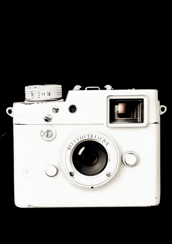 Vintage White Camera