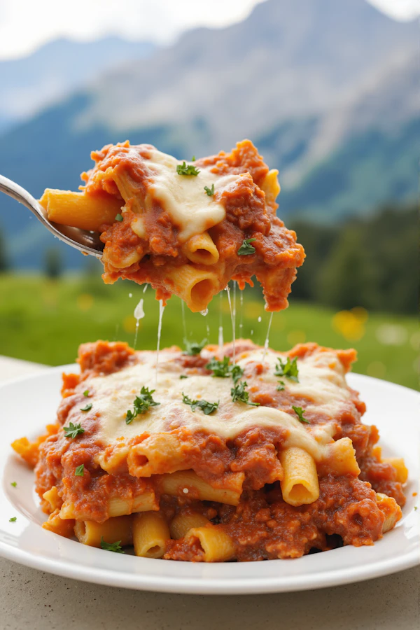 Baked Ziti Close-Up