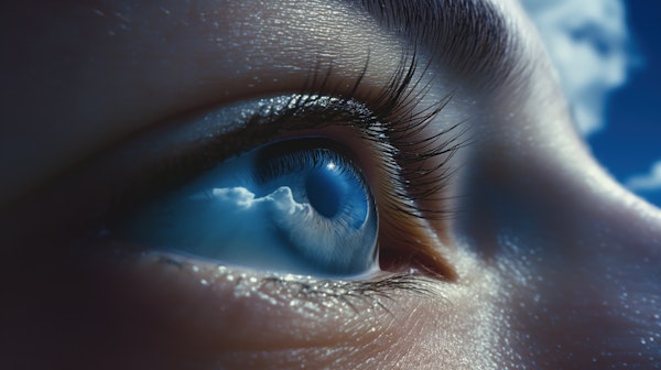 Close-Up of Blue Human Eye