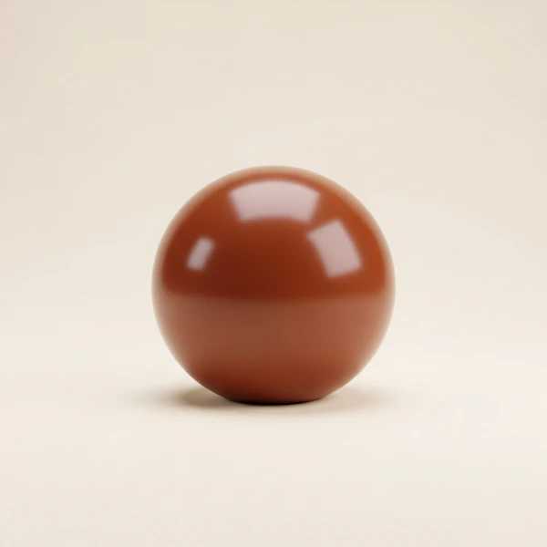 Glossy Brown Sphere