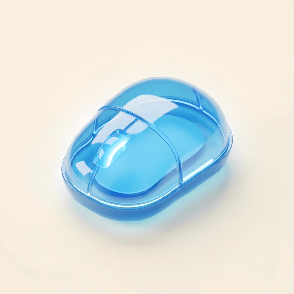 Translucent Blue Mouse