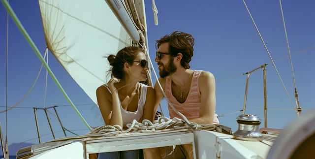 Couple on a Sailboat