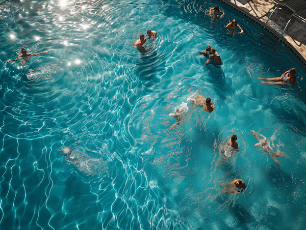 Sunny Day at the Communal Pool