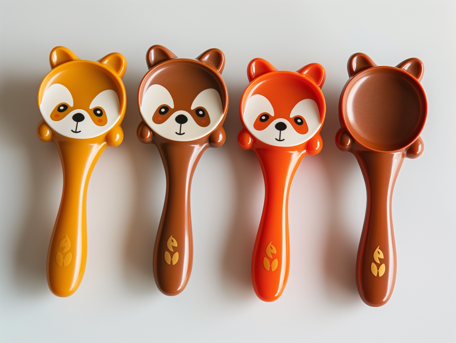 Whimsical Animal-Themed Plastic Spoons