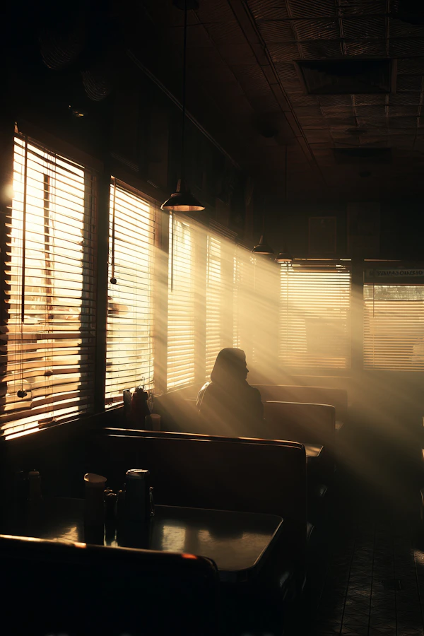 Sunlit Vintage Diner
