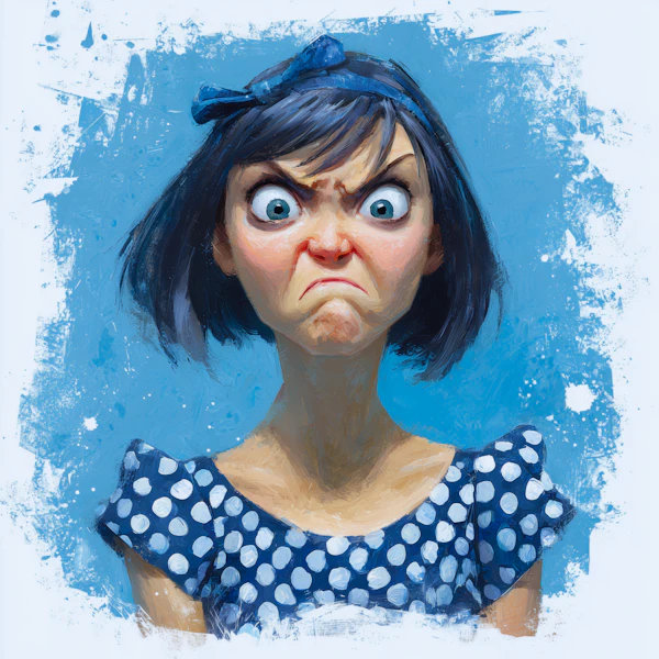Angry Woman Illustration