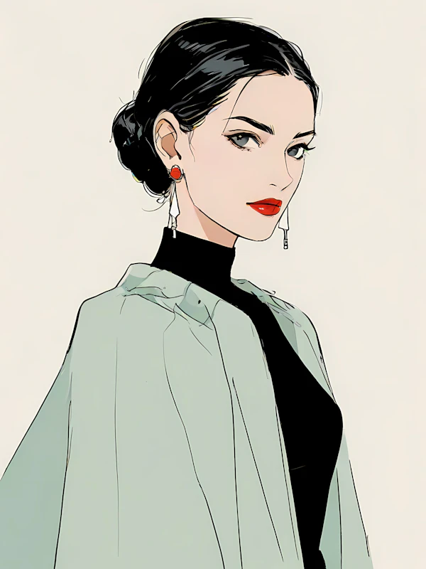 Stylized Woman Illustration