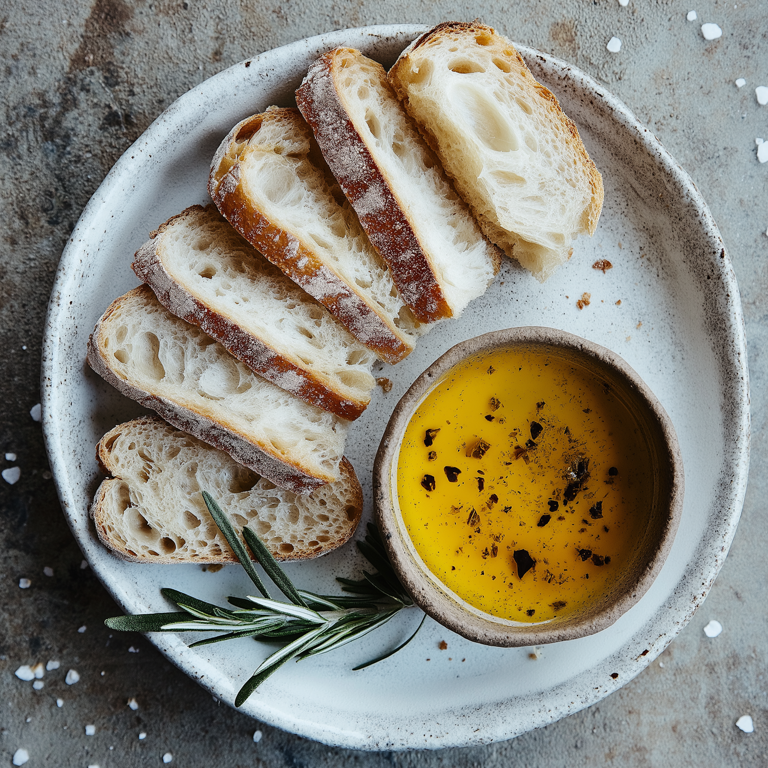 Rustic Bread and Olive Oil